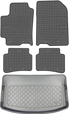 Produktbild von Kia Rio IV YB Schrägheck ab 09.2020 SET - Gummifußmatten + Kofferraummatte