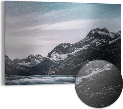 Produktbild von DEQORI Magnettafel Metall 60x40 cm 'Fluss der Sterne' Whiteboard Pinnwand Magnetboard Büro