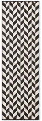 Produktbild von Ted Baker Flachgewebeteppich Terrick, Wetterfest, Modern, Pflegeleicht, Schwarz