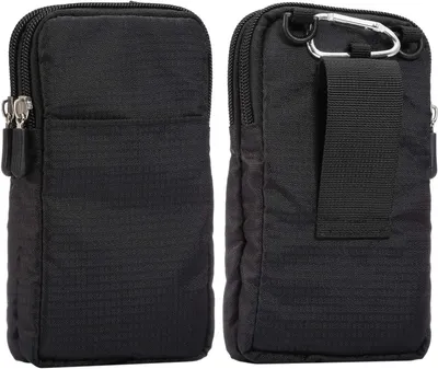 Productafbeelding van Telefoontas van nylon, waterafstotend, 10 x 18 x 3,5 cm, geschikt om aan de riem te dragen