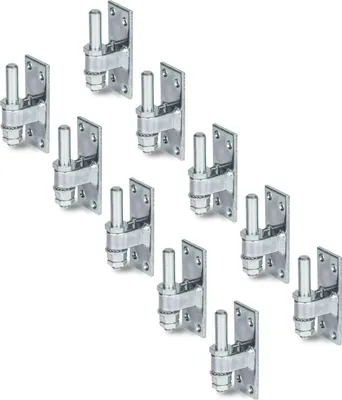 Produktbild von Alberts 858681 Kloben zum Anschrauben, verstellbar, galvanisch verzinkt, dickschichtpassiviert, Dornmaß Ø13 mm, Platte 100 x 40 mm, 10er Set