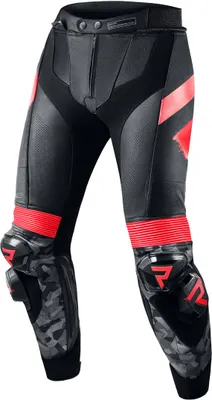 Produktbild von Rebelhorn Rebel Motorrad Lederhose Farben: Schwarz/Rot, Grösse: 52
