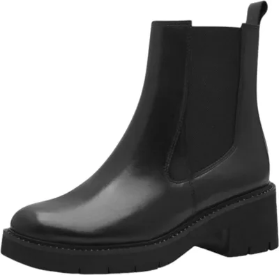 Produktbild von Tamaris Chelsea Boot - Schwarz Leder : 37 : Normal Größe: 37 Weite: Normal