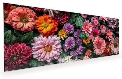 Produktbild von Küchenrückwand Spritzschutz Glas mit Motiv Blumenkomposition 40 x 40 cm
