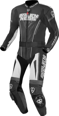 Produktbild von Arlen Ness Edge 2-Teiler Motorrad Lederkombi, schwarz/grau/weiß, 48
