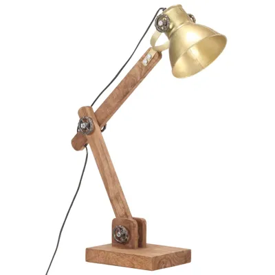 Produktbild von vidaXL Schreibtischlampe Industriestil Messing Rund 58x18x90 cm E27