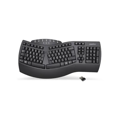 Produktbild von Perixx PERIBOARD-612B DE, ergonomische Tastatur, Dualmodus, Funk/Bluetooth