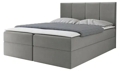 Produktbild von MIRJAN24 Boxspringbett Rebos, Ehebett mit zwei Bettkästen, Doppelbett mit Topper (Polo 894, Größe: 160x200 cm)