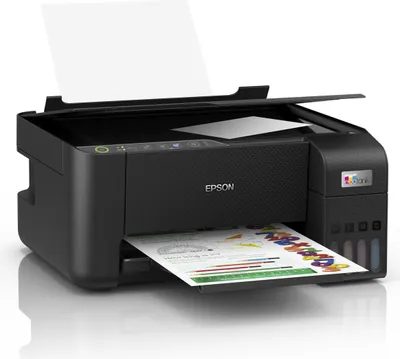 A black Epson EcoTank ET-2864 printer is shown on a white background.