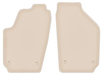 Produktbild von DURBAN Beige Velours-Fußmatten vorne für Volkswagen Polo IV 9N Schrägheck (2001-2009)