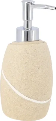 Produktbild von Tendance Seifenspender 240 ml beige 8,5 cm x 9,1 cm x 17 cm Polyresin