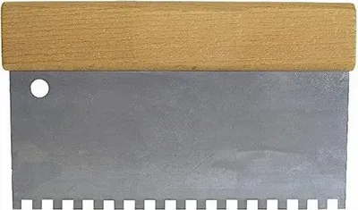 Produktbild von STUBAI Kleberverteilspachtel Z2x2, Holzrücken 200 mm