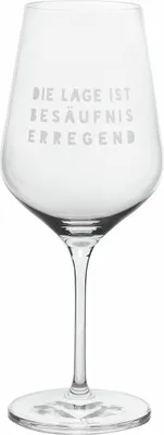 Zdjęcie produktu dla Räder Weinglas Die Lage is besäuf- niserregend D.9,3cm,H.23,8cm