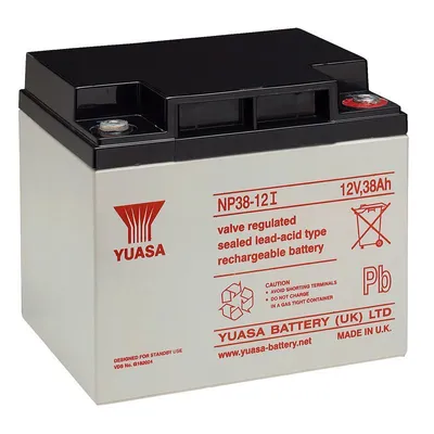 Zdjęcie produktu dla Akumulator kwasowo-ołowiowy Yuasa NP38-12I z gwintem M5, 12 V, 38 Ah