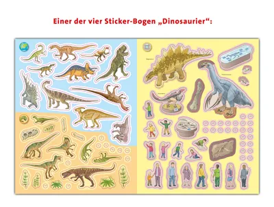 Produktbild von Dinosaurier Stickerheft