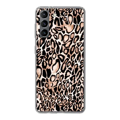 Produktbild von MuchoWow® Handyhülle Schutzhülle Hülle für Samsung Galaxy S21 Panther Druck - Schwarz - Flecken Silikon Softcase Handy Hülle - Softcase