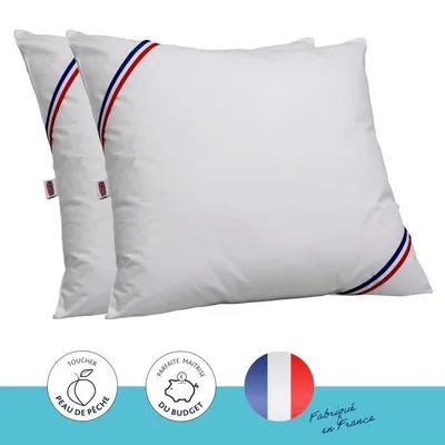 Obrázok produktu pre Sada 2 dekoračných korálikov Dodo, 100% polyester, alb, 60x60cm