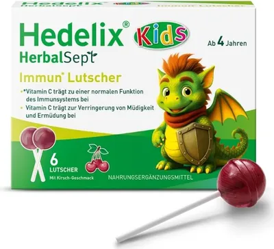 Obrázek produktu pro Hedelix Herbalsept Imunitní lízátko pro děti 6 ks