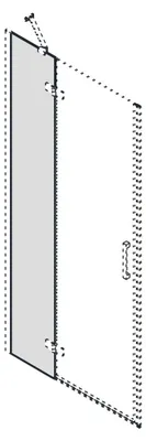 Produktbild von Gelco TRINITY Glas-Festteil 1200mm, Klarglas