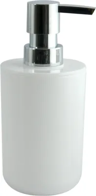 Produktbild von MSV Seifenspender "Inagua" Flüssigseifen-Spender, Fassungsvermögen 7 x 7 x 16 cm - Weiß