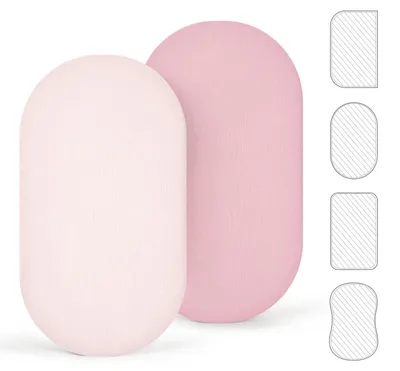 Immagine prodotto di Set di 2 lenzuola in mussola di cotone per culla e lettino, dimensioni 90 x 40 cm