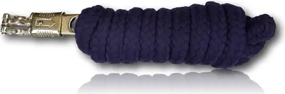 Produktbild von Führstrick mit Panikhaken für Pferd - Anbindestrick in verschiedenen stylischen Designs, Länge 2m, Farbe  dunkelblau