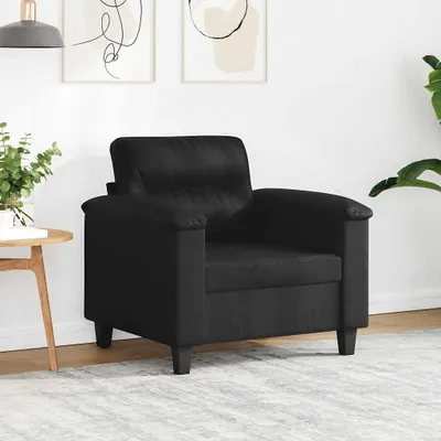 Produktbild von Schwarzer Sessel aus 60 cm Mikrofasergewebe für Möbel und Sofas, 15.7 kg