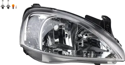 Produktbild von Scheinwerfer passend für Opel Corsa C 09/2000 -06/03 Rechts Leuchtmittel 1216139 93173254 Johns