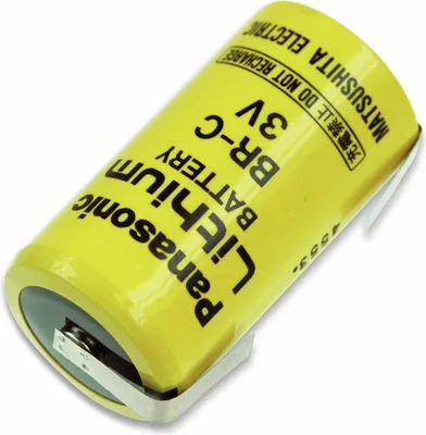 Produktbild von PANASONIC Lithium-Batterie BR-C, mit U-Lötfahne, 3 V-, 5000 mAh