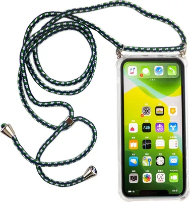 Produktbild von Handykette für Apple iPhone 11 Pro - Smartphone Necklace Hülle mit Band - Schnur mit Case zum umhängen in Grün