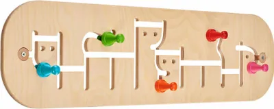 Immagine prodotto di Selecta Spielzeug Movella Garderobe, Wanddekoration, Kinderzimmer Deko, Holzspielzeug, Holz, 74 x 20.5 cm, 60007