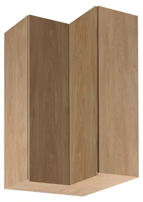 Produktbild von Hoher Eckschrank SALERNO - 60x60 cm, Eiche