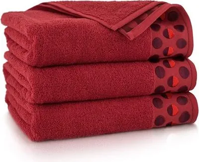 Produktbild von Handtuch - 100% Baumwolle - 450 g/m2 - 70x140 cm - Extra Saugfähig - Rot - hohe Grammatur - ZEN2