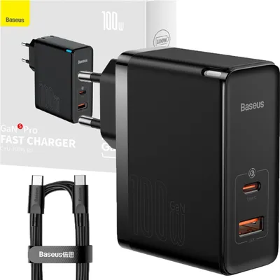 Image de Baseus CCGP090201 Chargeur universel pour appareils mobiles Noir AC Chargement rapide à l'intérieur