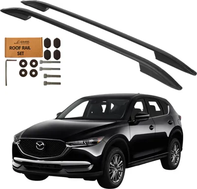 Obrázek produktu pro Střešní nosiče MAZDA CX-5 SUV od roku 2017 - černé hliníkové silné odolné