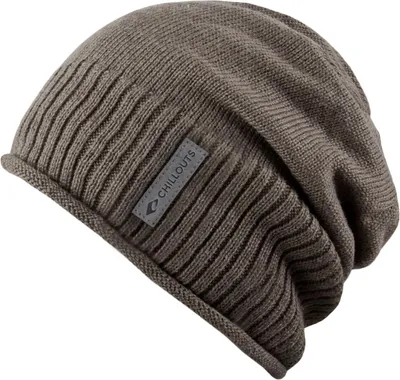 Produktbild von Chillouts unifarbene Longbeanie Etienne aus Baumwolle, braun, Gr. Einheitsgröße