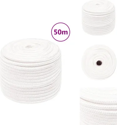 Obrázok produktu pre vidaXL Lodné lano biele 12 mm 50 m polypropylén - Laná