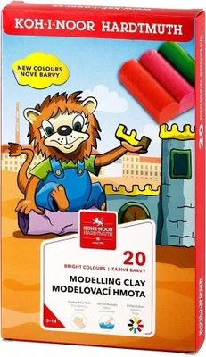 Zdjęcie produktu dla KOH-I-NOOR Set of Modelling Clay Glina do modelowania dla dzieci 400 g