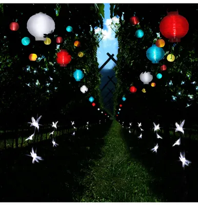 Produktbild von Best Season LED-Solarlampion, 1 cool light LED, ca. 30 x 20 cm Farbe blau, mit Solarpanel, incl. Akku, outd., 477-17