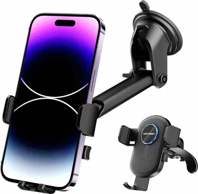 Obrázek produktu pro Vention KCVB0, Mobilní telefon/smartphone, Pasivní držák, Auto, Černá