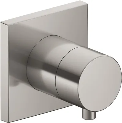 Produktbild von Keuco 3-Wege Ab-/Umstellventil IXMO DN 15, UP, eckige Rosette mit Griff IXMO Comfort Edelstahl-finish 59549071002