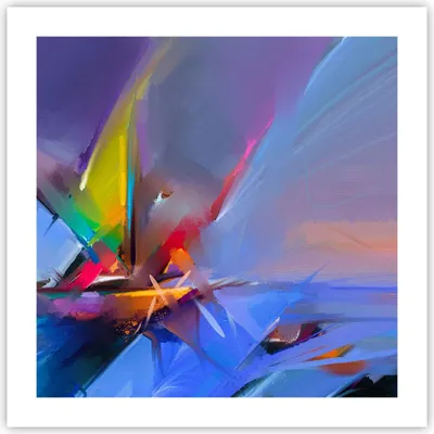 Produktbild von Poster - Poster ohne Rahmen - Abstraktion modern - 50x50 cm - Wand Bild - Wanddeko - Wandbilder - Kunstposter - Wandposter - Bilder - Kunstdruck - Wanddekoration - Wandbild - P2XAC50x50-4030