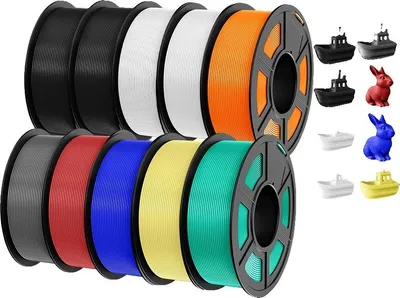 Zdjęcie produktu dla filament do drukarek 3D, przyjazny dla środowiska, o wysokiej wytrzymałości, PETG 10MIX 08