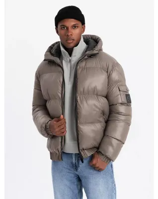 Obrázok produktu pre Ombre Clothing Pánska zimná bunda Ayouber tmavo béžová L
