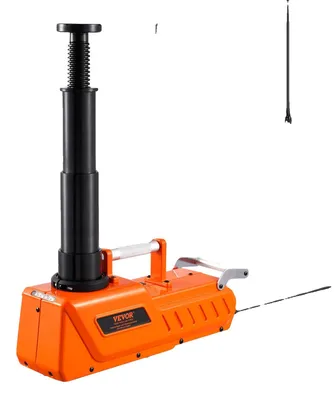 Obrázek produktu pro VEVOR elektrický zvedák 15T, nastavitelný elektrický nůžkový zvedák, vysoká kapacita, 12 V náhradní zařízení na výměnu pneumatik s dvojitým napájením a LED světlem