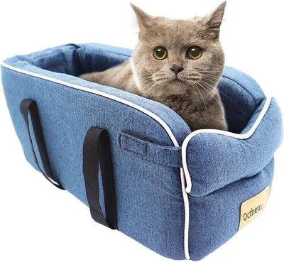 Produktbild von Kleine blaue Reisehangematte für Hunde und Katzen hochwertig