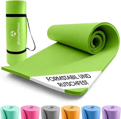 Produktbild von #DoYourFitness World Fitness Yogamatte Sharma rutschfest Einsteiger Fortgeschrittene Gelenkschonende Gymnastikmatte 183cm x 61cm Indoor/Outdoor