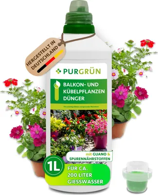 Produktbild von Purgrün Balkon- und Kübelpflanzendünger 1 Liter,