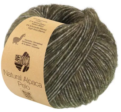 Produktbild von Lana Grossa - Natural Alpaca Pelo 0040 waldgrün meliert
