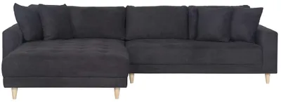 Produktbild von Ecksofa Gorino inkl. Knuffelkissen - dunkelgrau